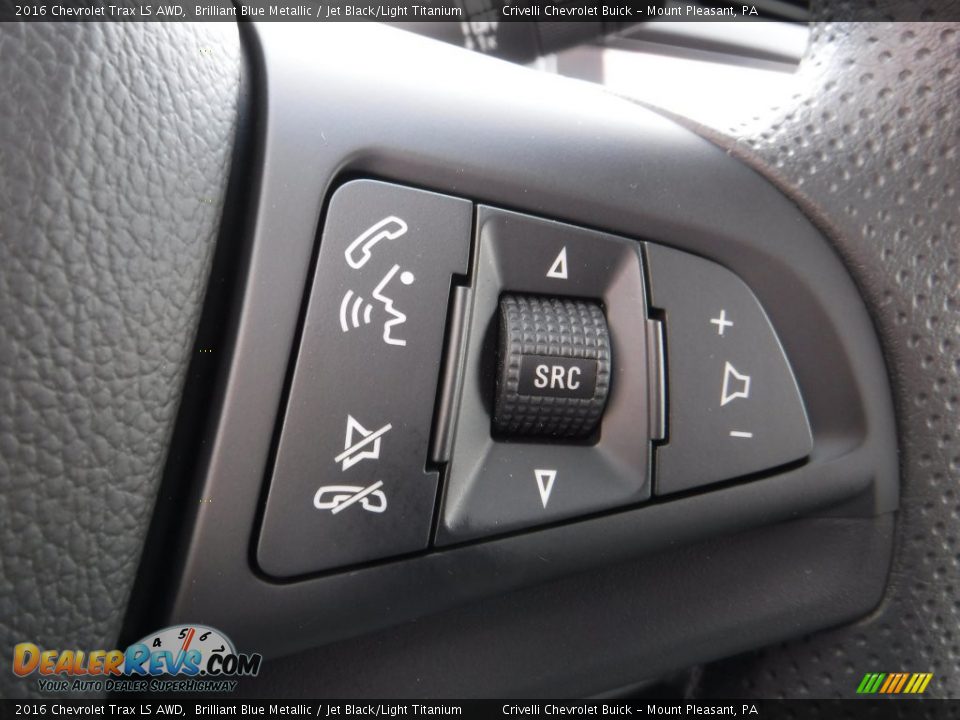 2016 Chevrolet Trax LS AWD Brilliant Blue Metallic / Jet Black/Light Titanium Photo #15