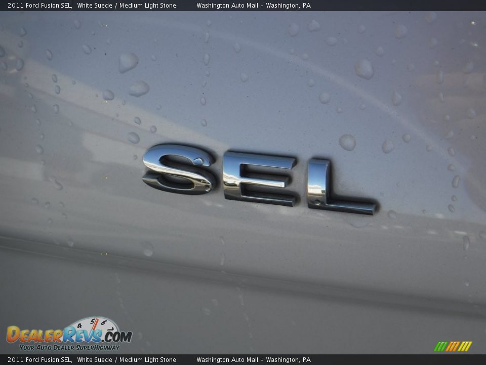 2011 Ford Fusion SEL White Suede / Medium Light Stone Photo #8