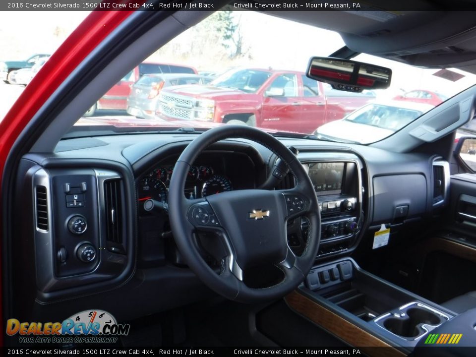 2016 Chevrolet Silverado 1500 LTZ Crew Cab 4x4 Red Hot / Jet Black Photo #10
