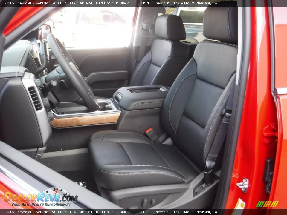 Front Seat of 2016 Chevrolet Silverado 1500 LTZ Crew Cab 4x4 Photo #17