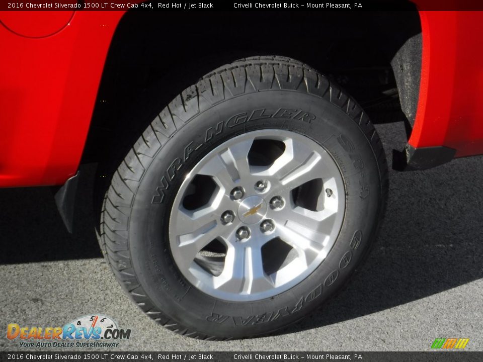 2016 Chevrolet Silverado 1500 LT Crew Cab 4x4 Red Hot / Jet Black Photo #3