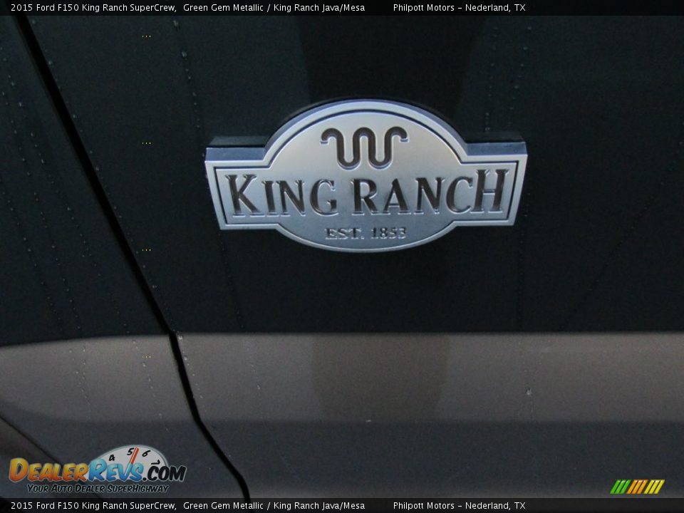 2015 Ford F150 King Ranch SuperCrew Green Gem Metallic / King Ranch Java/Mesa Photo #14