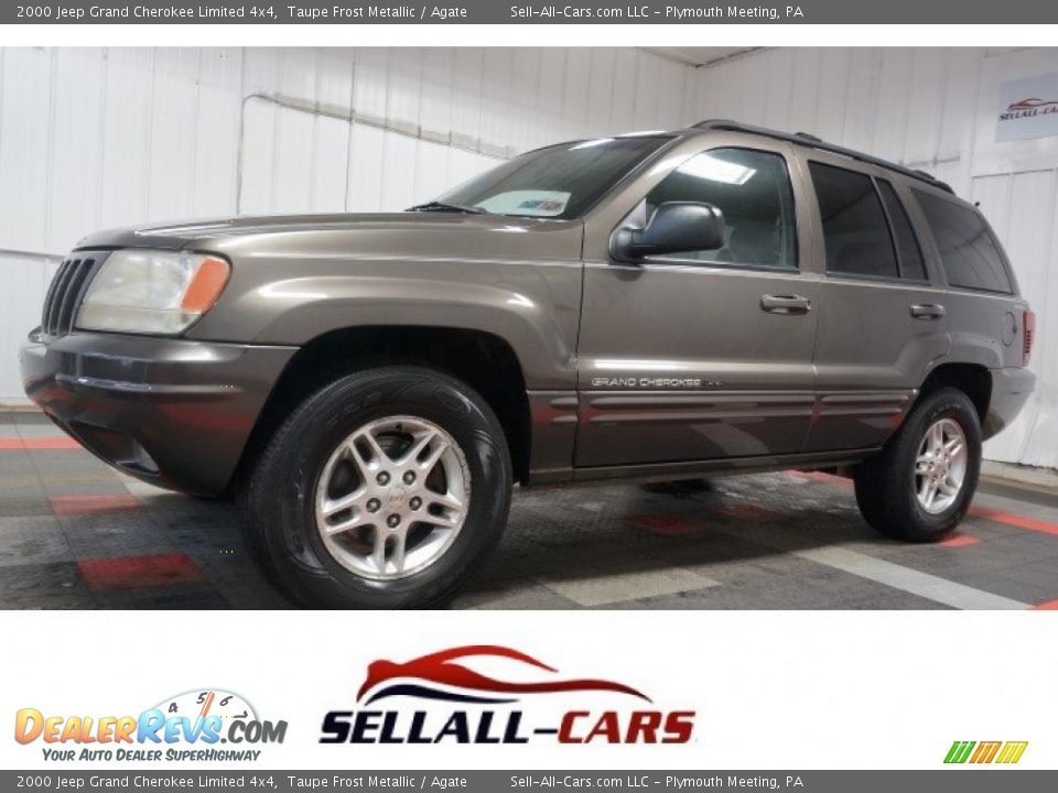 2000 Jeep Grand Cherokee Limited 4x4 Taupe Frost Metallic / Agate Photo #1