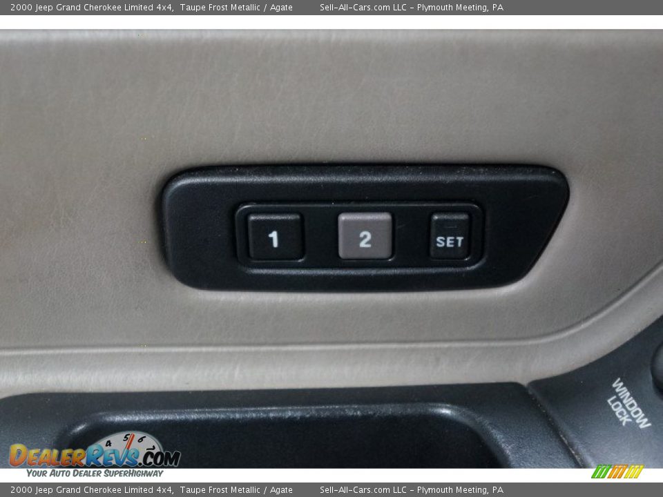 2000 Jeep Grand Cherokee Limited 4x4 Taupe Frost Metallic / Agate Photo #14