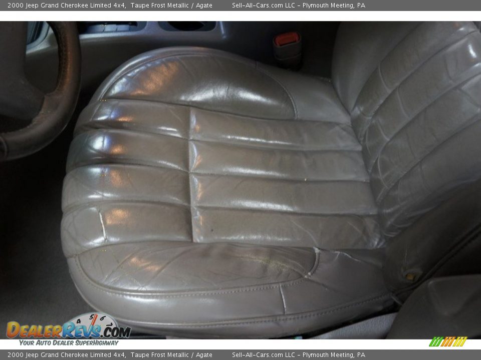 2000 Jeep Grand Cherokee Limited 4x4 Taupe Frost Metallic / Agate Photo #28