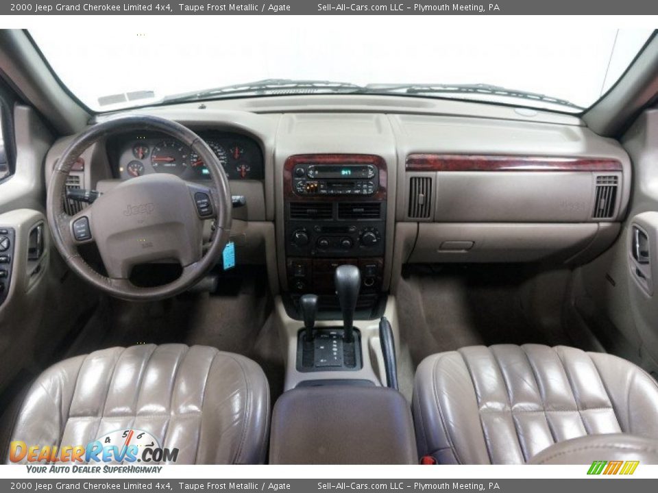 2000 Jeep Grand Cherokee Limited 4x4 Taupe Frost Metallic / Agate Photo #32