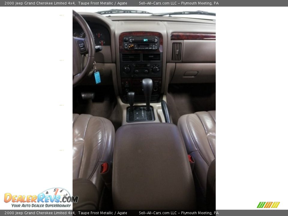 2000 Jeep Grand Cherokee Limited 4x4 Taupe Frost Metallic / Agate Photo #33