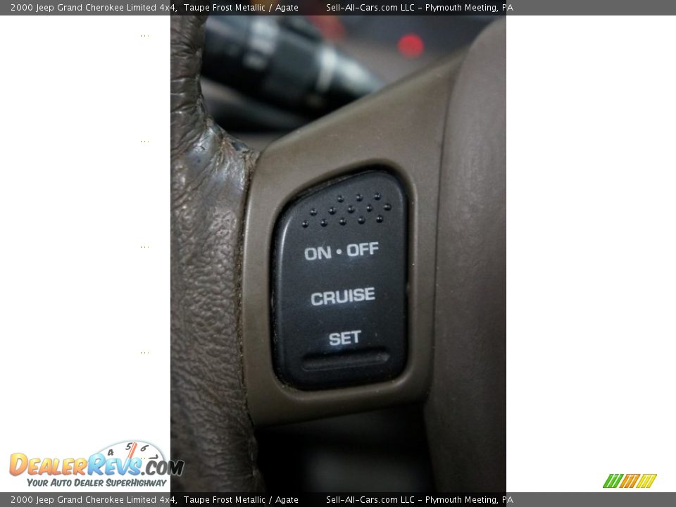 2000 Jeep Grand Cherokee Limited 4x4 Taupe Frost Metallic / Agate Photo #35