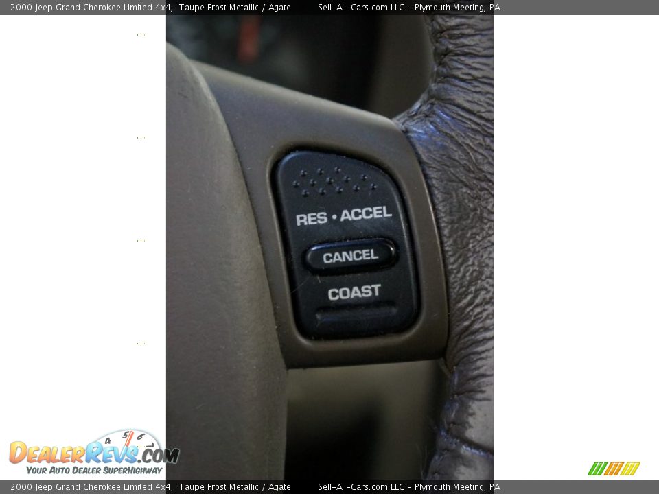 2000 Jeep Grand Cherokee Limited 4x4 Taupe Frost Metallic / Agate Photo #36