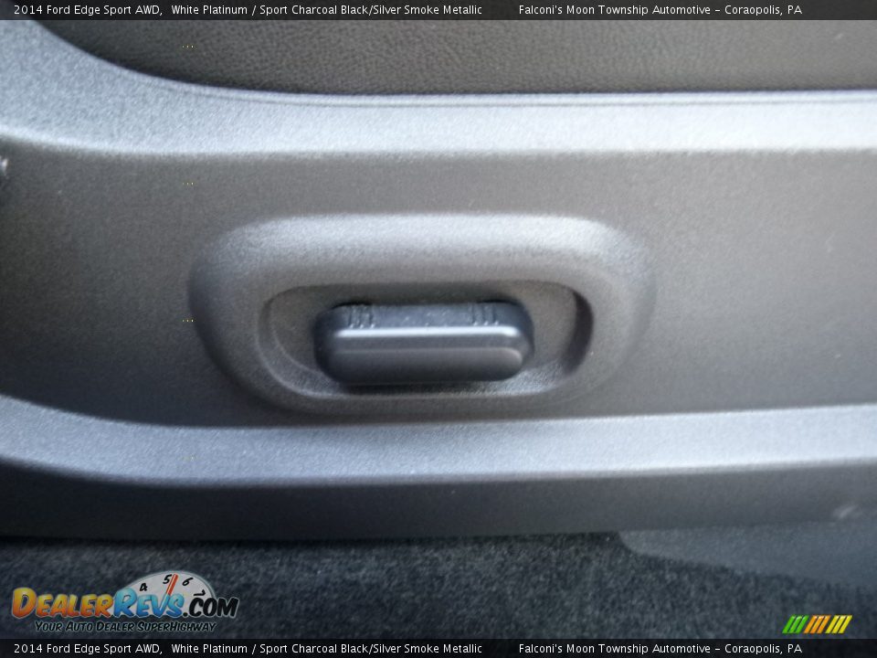 2014 Ford Edge Sport AWD White Platinum / Sport Charcoal Black/Silver Smoke Metallic Photo #13