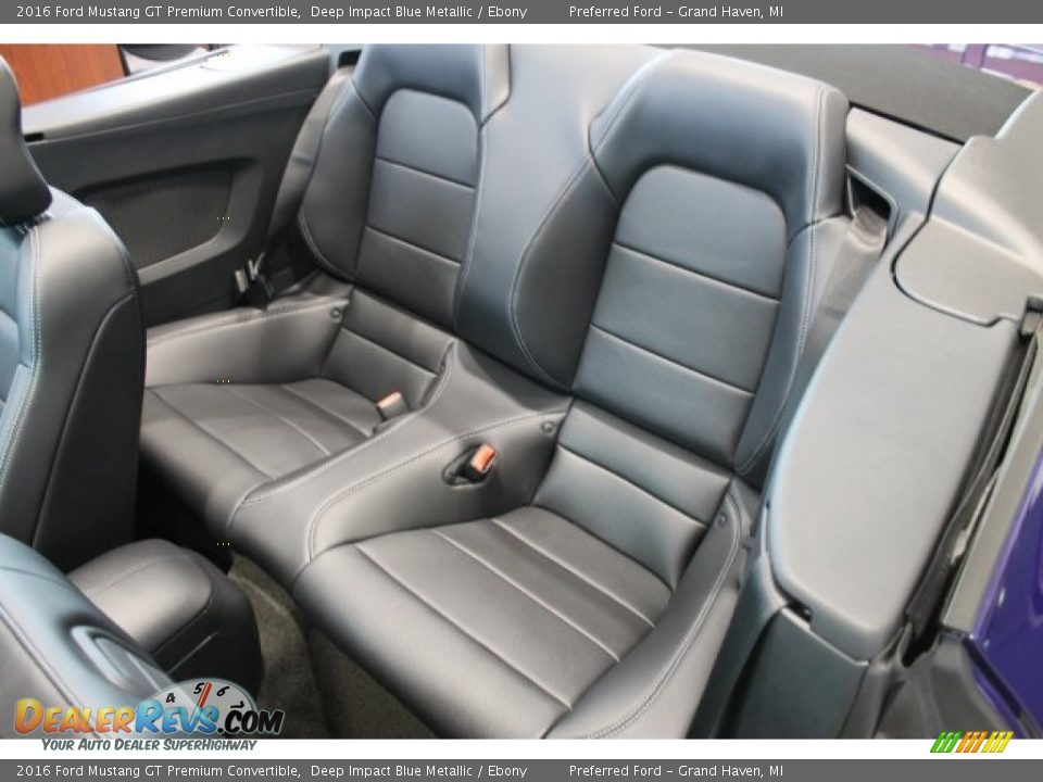 Rear Seat of 2016 Ford Mustang GT Premium Convertible Photo #8