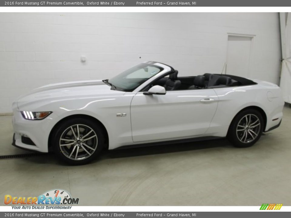 2016 Ford Mustang GT Premium Convertible Oxford White / Ebony Photo #1