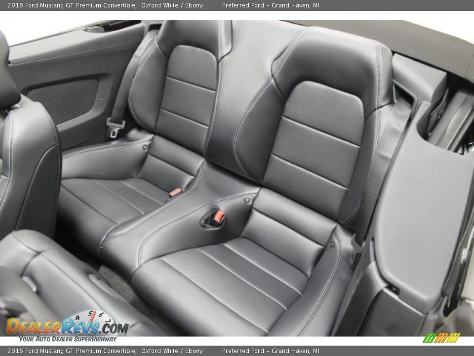 Rear Seat of 2016 Ford Mustang GT Premium Convertible Photo #8