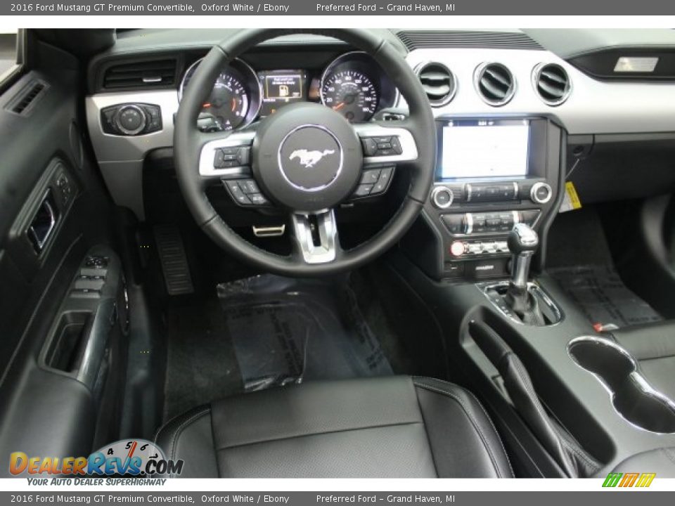 2016 Ford Mustang GT Premium Convertible Oxford White / Ebony Photo #9