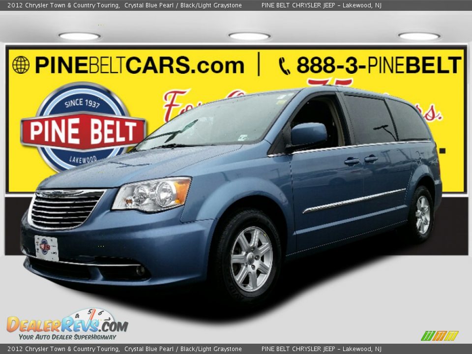 2012 Chrysler Town & Country Touring Crystal Blue Pearl / Black/Light Graystone Photo #1