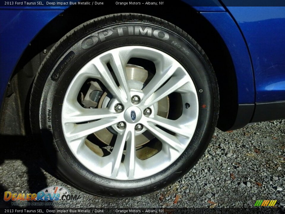 2013 Ford Taurus SEL Deep Impact Blue Metallic / Dune Photo #7