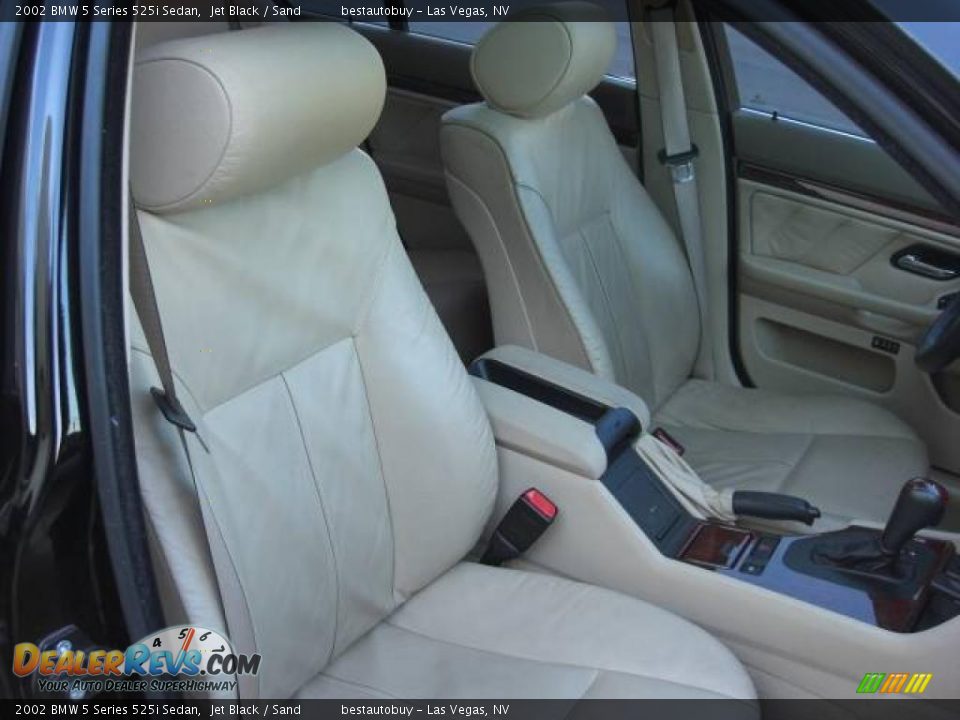 2002 BMW 5 Series 525i Sedan Jet Black / Sand Photo #19