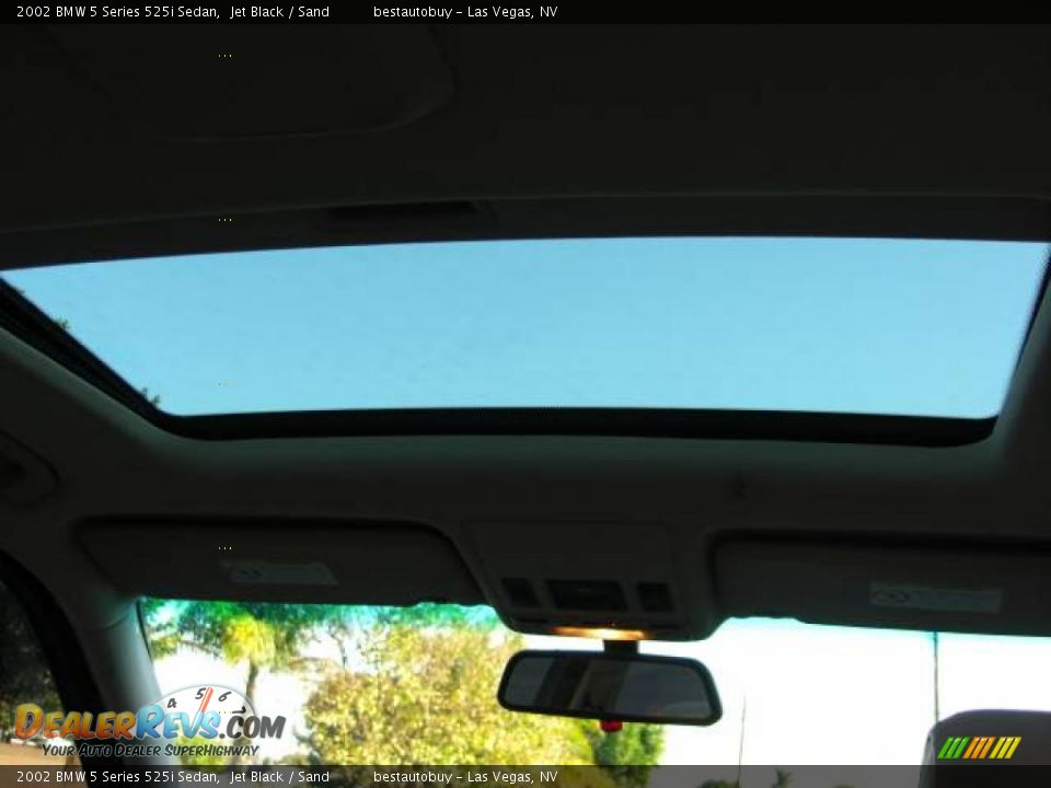 2002 BMW 5 Series 525i Sedan Jet Black / Sand Photo #23
