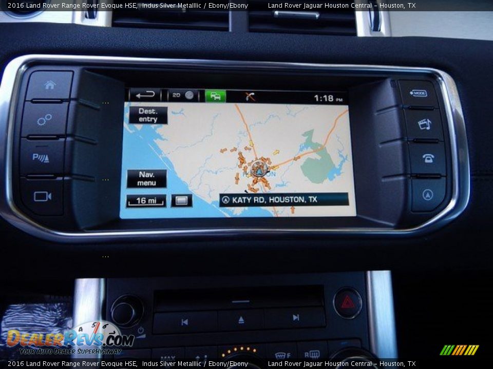 2016 Land Rover Range Rover Evoque HSE Indus Silver Metalllic / Ebony/Ebony Photo #15