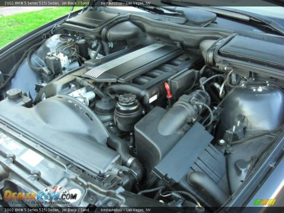 2002 BMW 5 Series 525i Sedan Jet Black / Sand Photo #30