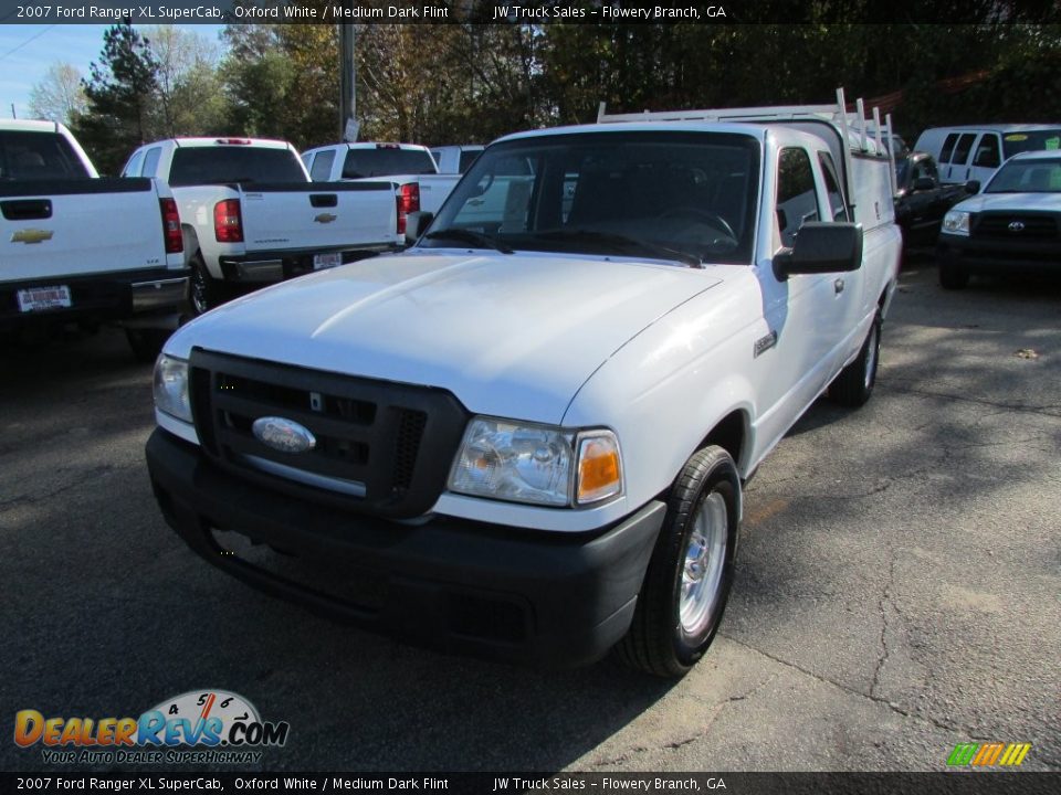 2007 Ford Ranger XL SuperCab Oxford White / Medium Dark Flint Photo #2