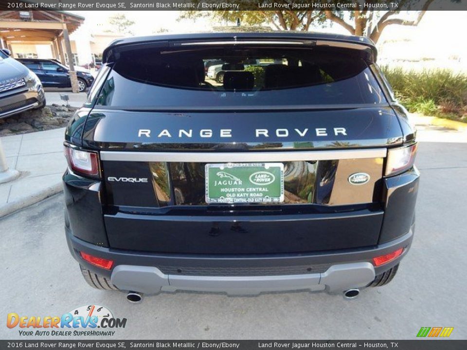 2016 Land Rover Range Rover Evoque SE Santorini Black Metalllic / Ebony/Ebony Photo #10