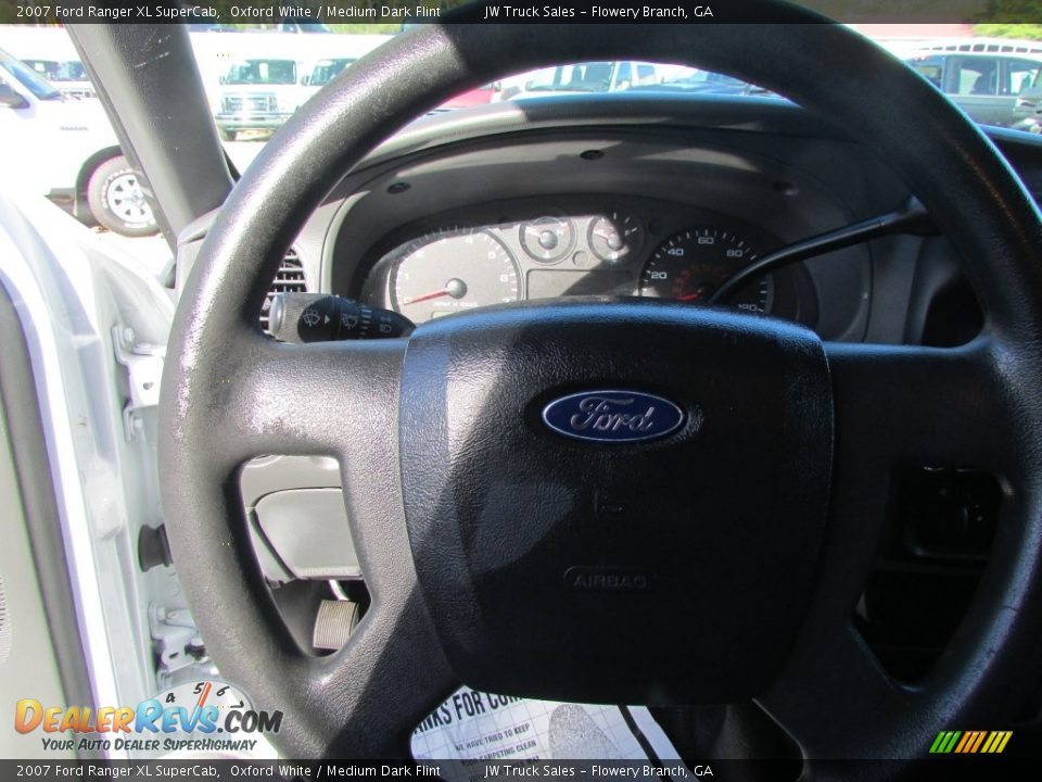 2007 Ford Ranger XL SuperCab Oxford White / Medium Dark Flint Photo #26