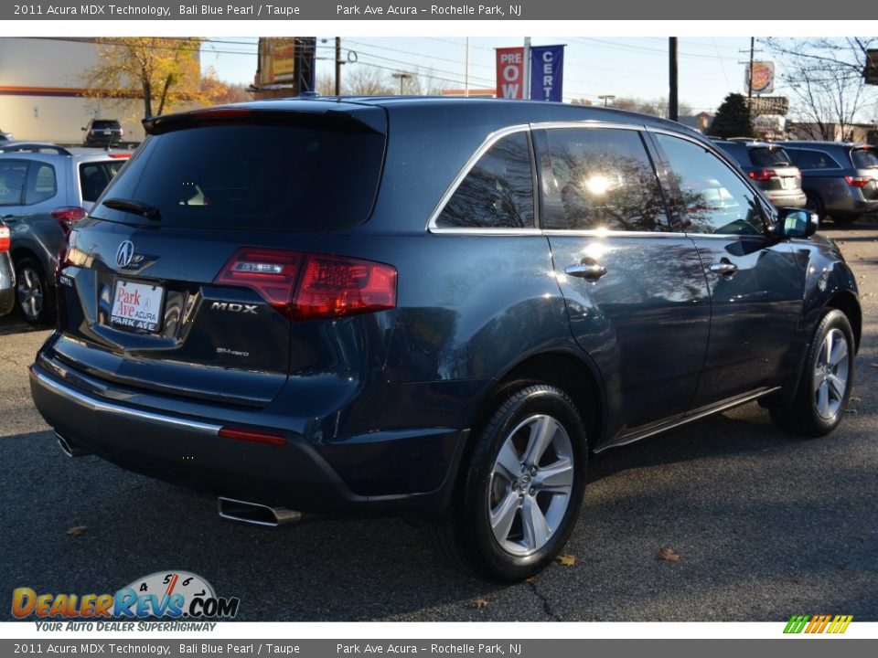 2011 Acura MDX Technology Bali Blue Pearl / Taupe Photo #3