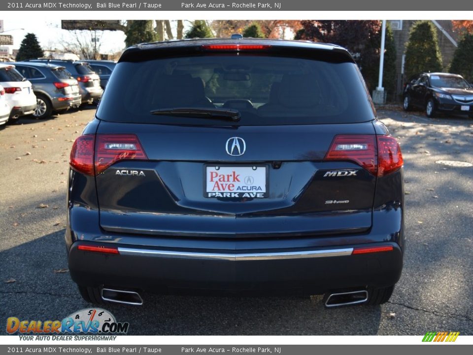 2011 Acura MDX Technology Bali Blue Pearl / Taupe Photo #4