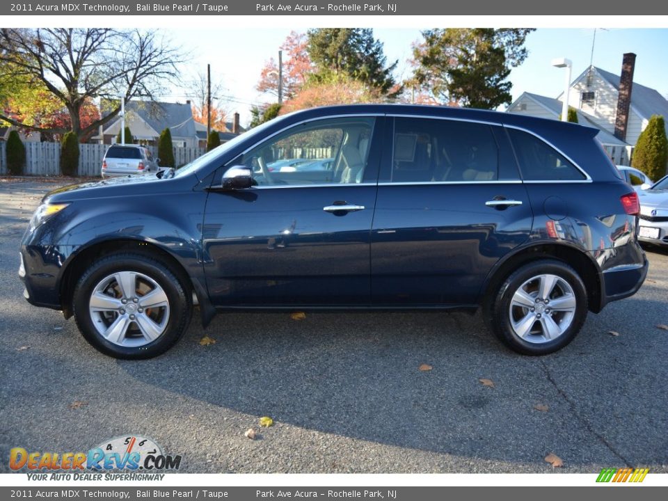 2011 Acura MDX Technology Bali Blue Pearl / Taupe Photo #6
