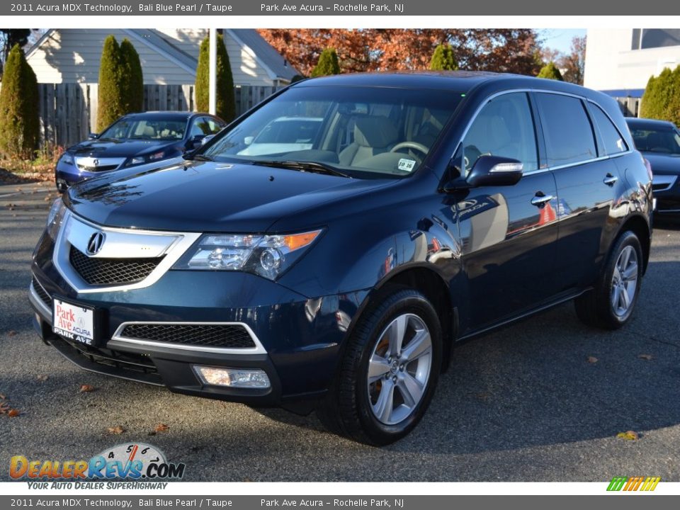 2011 Acura MDX Technology Bali Blue Pearl / Taupe Photo #7