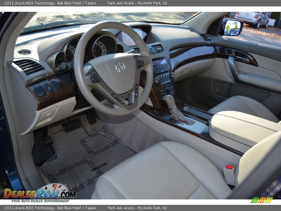 2011 Acura MDX Technology Bali Blue Pearl / Taupe Photo #11