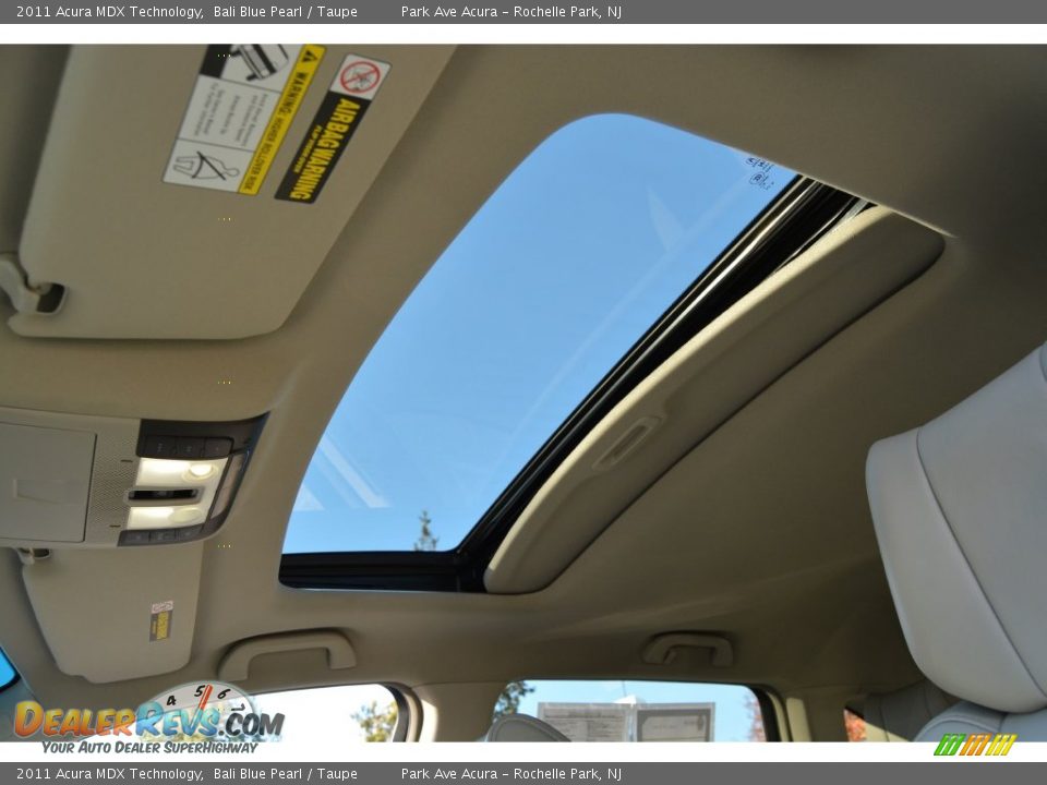 2011 Acura MDX Technology Bali Blue Pearl / Taupe Photo #14