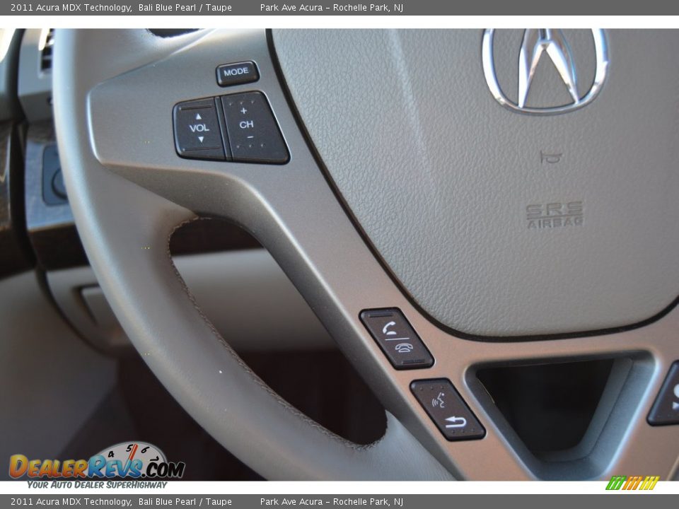 2011 Acura MDX Technology Bali Blue Pearl / Taupe Photo #19