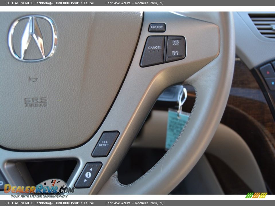 2011 Acura MDX Technology Bali Blue Pearl / Taupe Photo #20