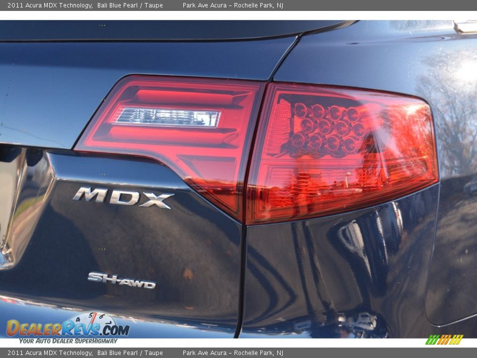 2011 Acura MDX Technology Bali Blue Pearl / Taupe Photo #22
