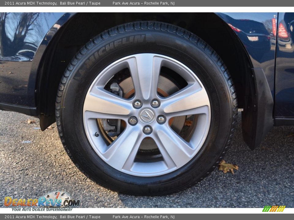 2011 Acura MDX Technology Bali Blue Pearl / Taupe Photo #31