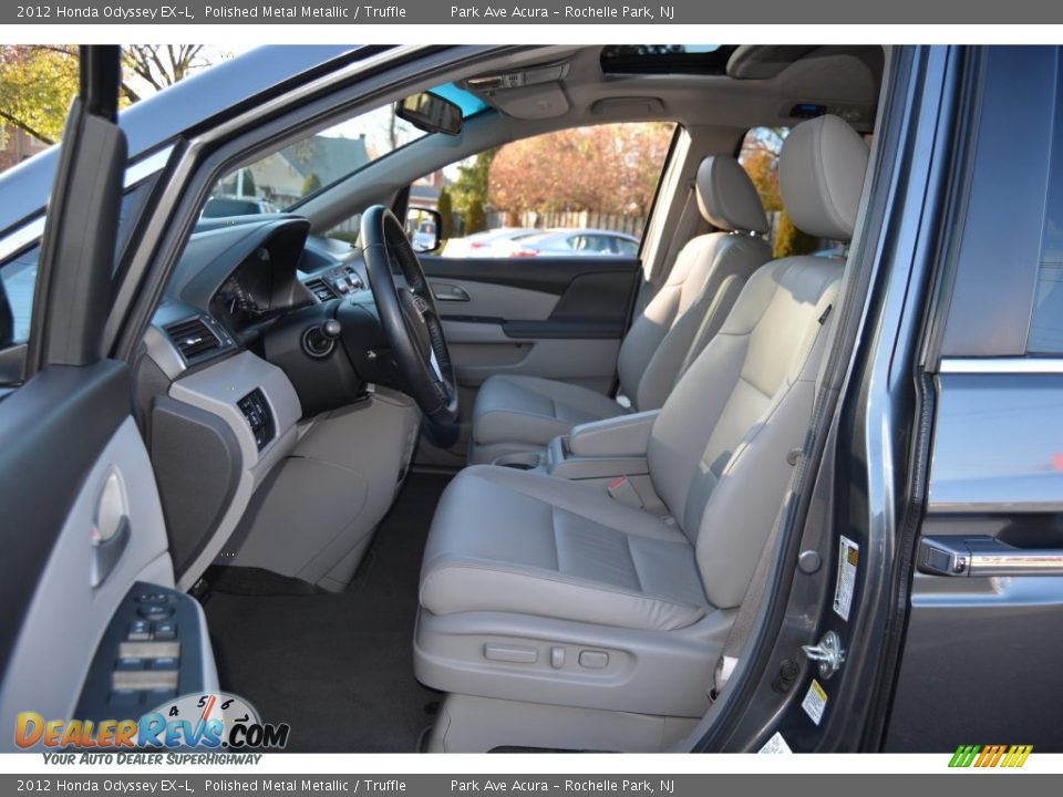 2012 Honda Odyssey EX-L Polished Metal Metallic / Truffle Photo #12