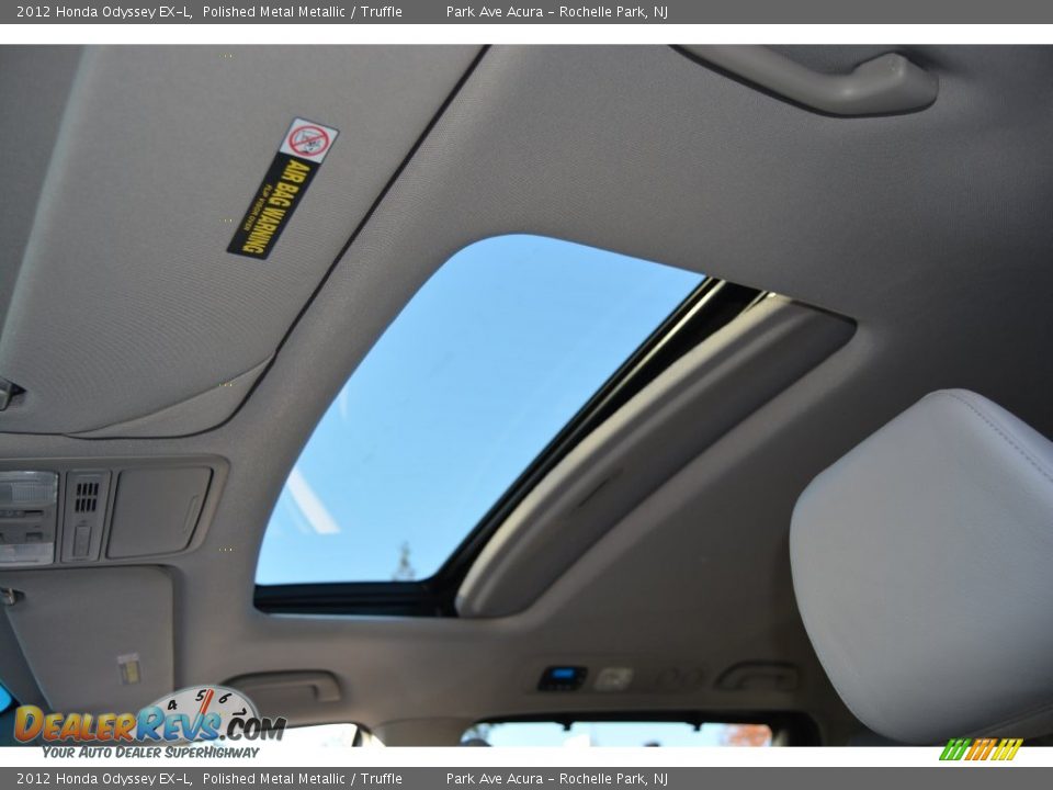 2012 Honda Odyssey EX-L Polished Metal Metallic / Truffle Photo #14