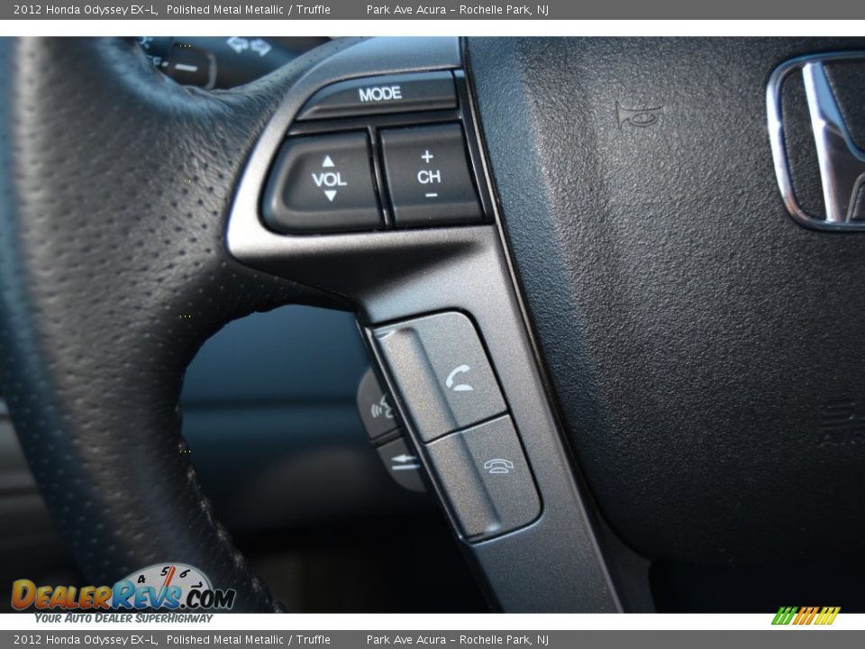 2012 Honda Odyssey EX-L Polished Metal Metallic / Truffle Photo #19