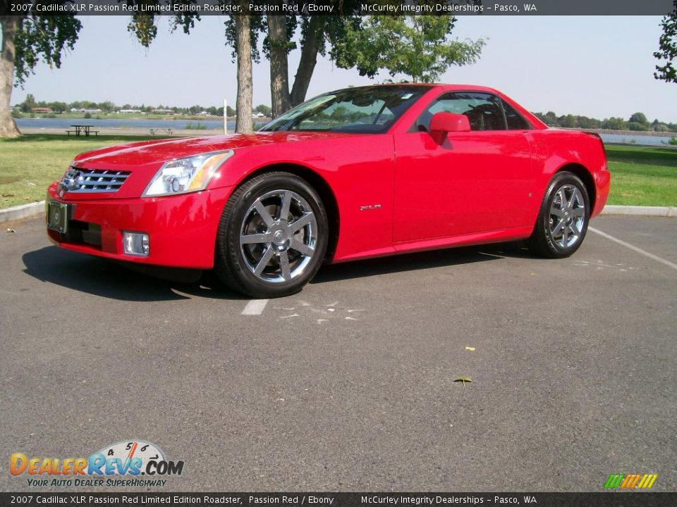 Front 3/4 View of 2007 Cadillac XLR Passion Red Limited Edition Roadster Photo #1