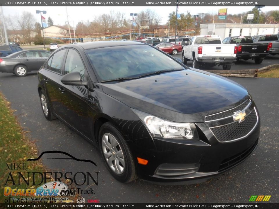 2013 Chevrolet Cruze LS Black Granite Metallic / Jet Black/Medium Titanium Photo #1