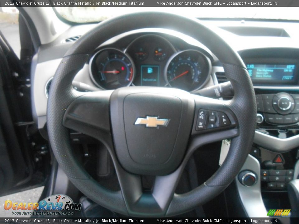 2013 Chevrolet Cruze LS Black Granite Metallic / Jet Black/Medium Titanium Photo #11
