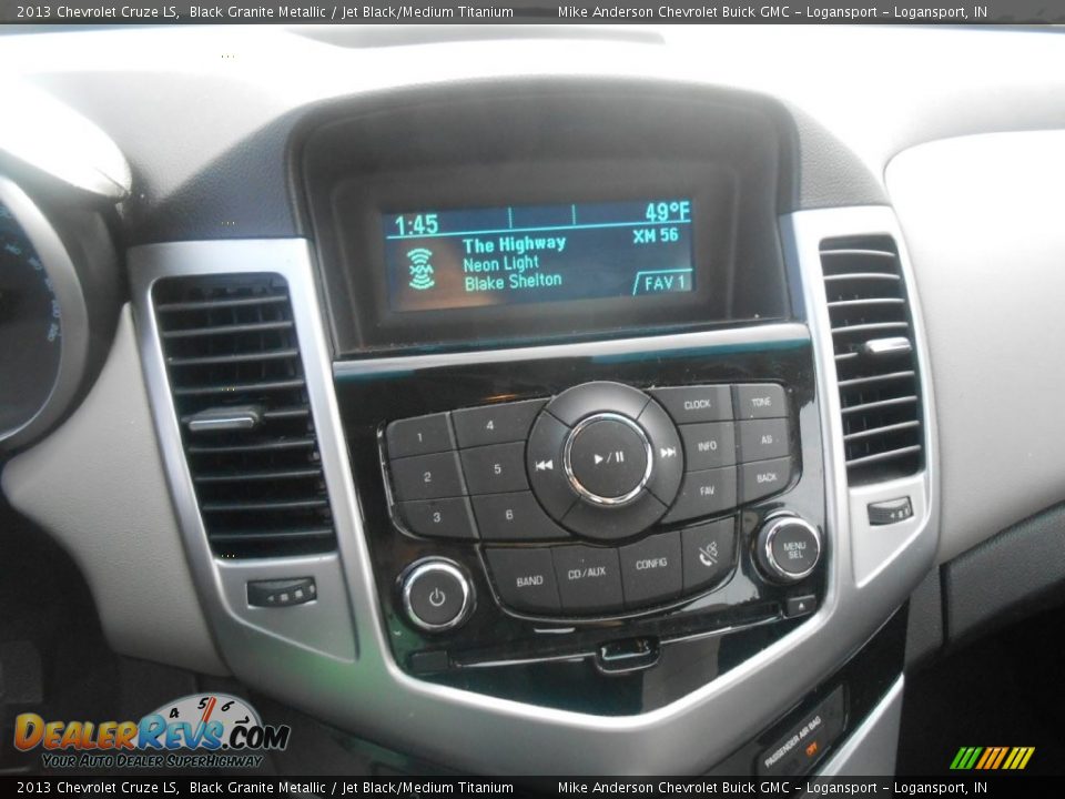 2013 Chevrolet Cruze LS Black Granite Metallic / Jet Black/Medium Titanium Photo #14