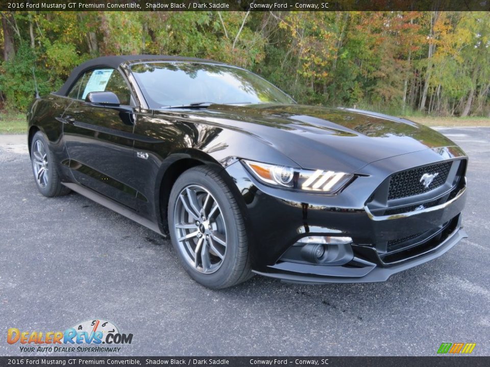 Front 3/4 View of 2016 Ford Mustang GT Premium Convertible Photo #1
