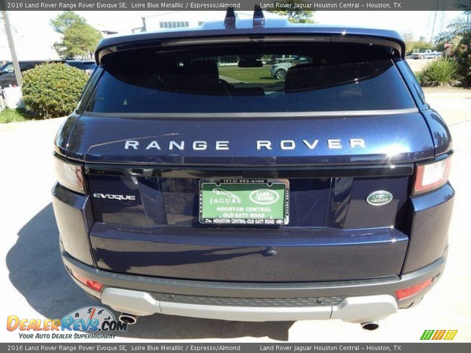 2016 Land Rover Range Rover Evoque SE Loire Blue Metalllic / Espresso/Almond Photo #8