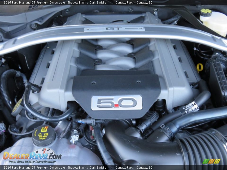 2016 Ford Mustang GT Premium Convertible 5.0 Liter DOHC 32-Valve Ti-VCT V8 Engine Photo #11