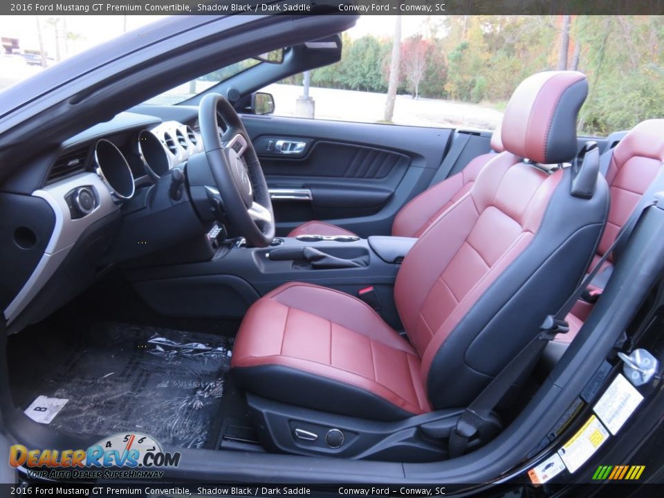 Front Seat of 2016 Ford Mustang GT Premium Convertible Photo #17