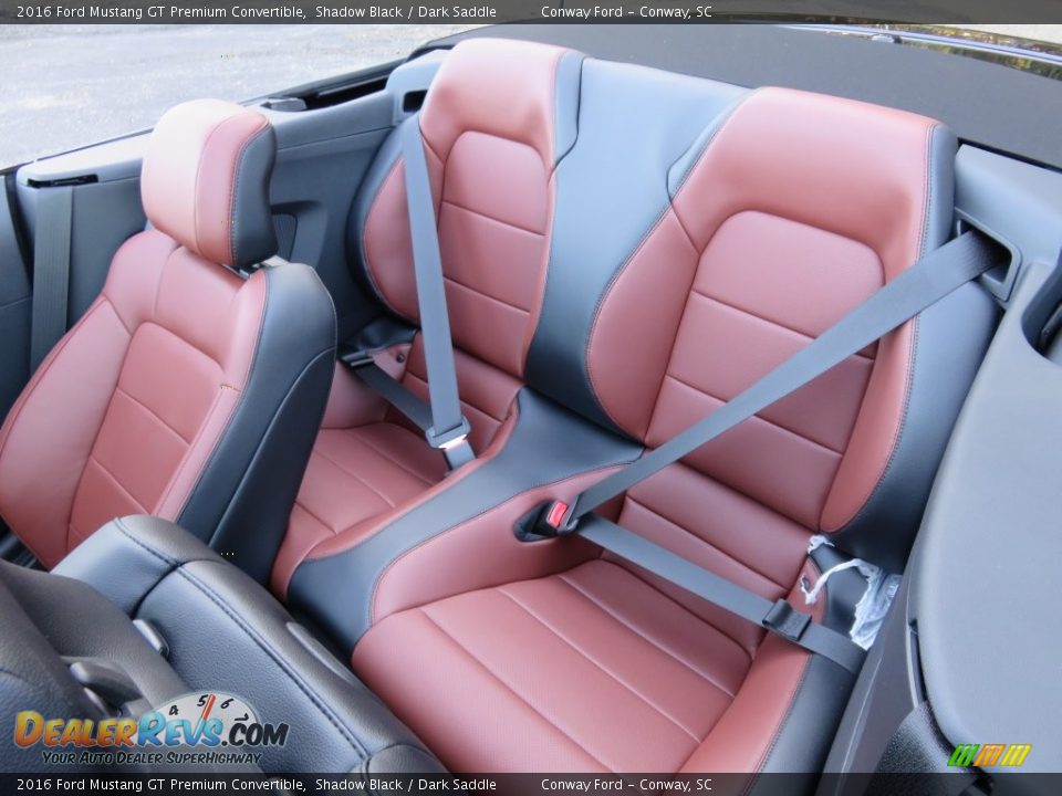 Rear Seat of 2016 Ford Mustang GT Premium Convertible Photo #19