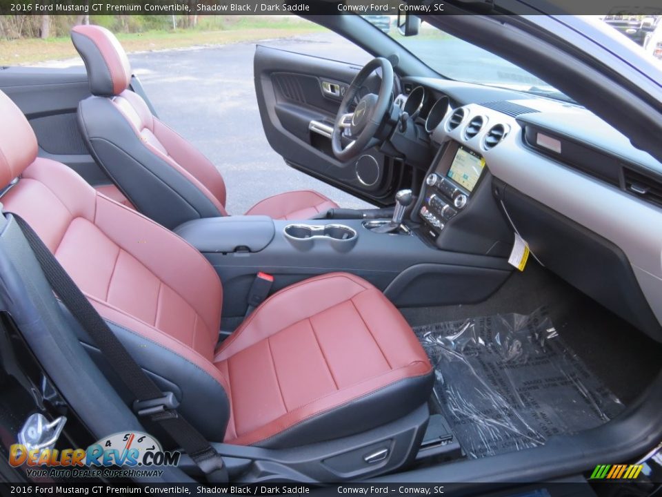 Dark Saddle Interior - 2016 Ford Mustang GT Premium Convertible Photo #20